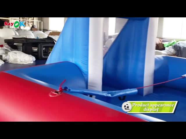 Giant Inflatable Football 8*5m PVC Tarpaulin Inflatable Sports Games Inflatable Football Pitch