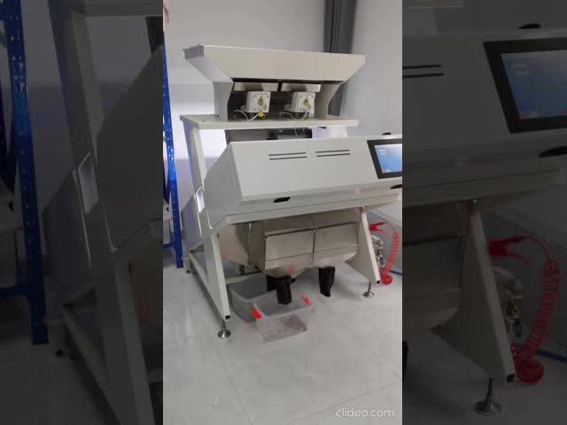 2 Chutes Legumes CCD Color Sorter With Secondary Sorting Function