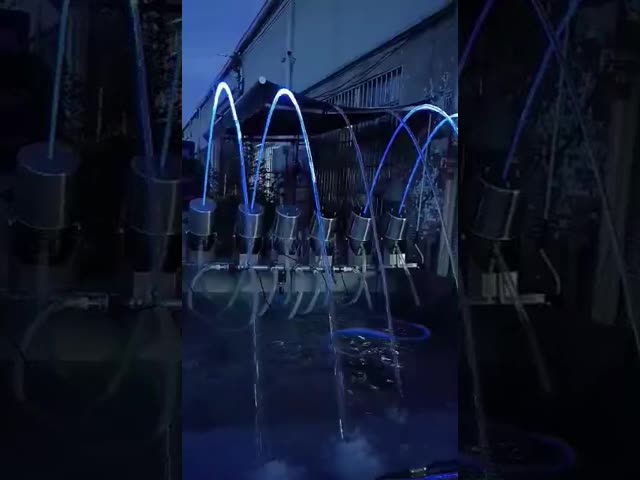 Colorful Laminar 1m Water Dancing Jumping Fountain Jets