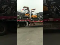 Смещение машины экскаватора Кравлер сада 1.6Т мини 23,3 Л/МИН video