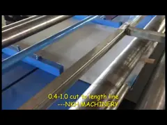 Professional Auxiliary Equipment Light Gauge Cut To Length Line For Metal Steel