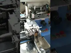 100mm отрегулированная машина Endfold ярлыка длины автоматическая без уклонять video