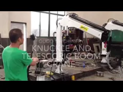 Кран заграждения фабрики стальной 0.35T 3.5M телескопичный поднимая морского пехотинца шлюпки мини костяшки мобильного video