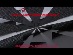 ISO 9001 вискозы рубашки связал плавкий Interlining video