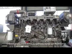 Электрический автоматический насос морской воды одиночной фазы 120В приложения генератора начала 7кв морской дизельный video