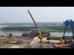 кран прямого гидравлического телескопичного заграждения 1.5t 36.6m морской с сертификатом Abs video