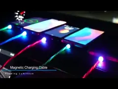 Магнитный зарядный кабель USB 2,0 СИД 1m для микро- типа молнии c video