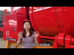 Утверждение SAE 100 метров конкретного смесителя и нагнетая машина для конструкции video