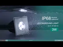 Закаленные света SMD3030 SS316L СИД стеклянной площади лужайки подземные video