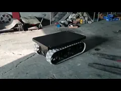 Проектировать Undercarriage следа машинного оборудования небольшой резиновый с платформой нагружая 300kg video