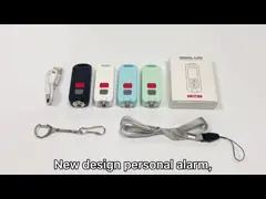 Сигнал тревоги безопасностью самозащитой сигнала тревоги USB безопасного ядрового личного сигнала тревоги 130dB перезаряжаемые ключевой цепной с мини аварийным СИД video