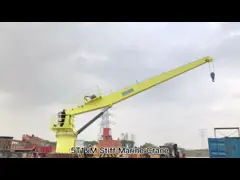 Кран заграждения фиксированного морского пехотинца небольшой поднимаясь прямой с надежными компонентами video