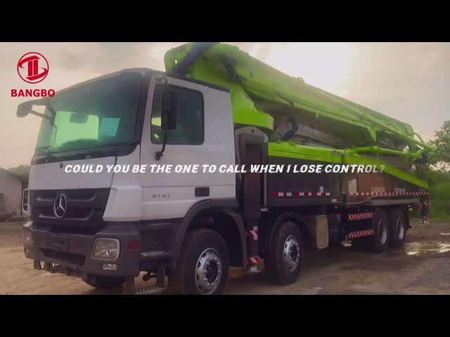 Actros 4141 тележка конкретного насоса в 56 метров, используемая строительная техника видео