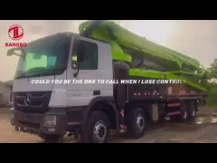 Actros 4141 тележка конкретного насоса в 56 метров, используемая строительная техника video