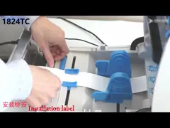 бирка одежды 300dpi моя принтер ярлыка штрихкода Марк с автоматическим резцом video