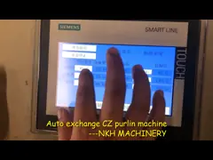 Станок для формовки прогонов под управлением ПЛК, скорость 20 м/мин, автоматическая замена video