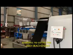 Линия разрезая машины металлического листа 0,3 до 1,0 * 1250mm стальная с Re-койлером video