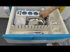 Двухсторонние ящики с тарелками для лекарств из нержавеющей стали с вращающимися каскадами video