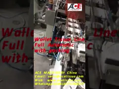 PLC HMI Wallet Tissue Production Line With Auto Transfer To Packing Machine From A To Z