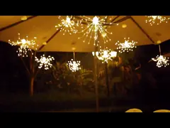 света RGBW RWB строки феи Starburst управлением 8m для украшения праздника video