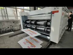 Коробка CE рифленая делая машину резца плашки Slotter принтера Flexo машины video