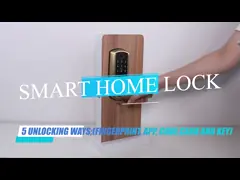 Вход батарей RFID замка 4xAA BLE TTLock контролируемый приложением Keyless video