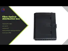 16 Core Outdoor Fiber Optic Distribution Cabinet Black PC ABS PE Fiber Splicing 1*16