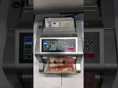 Серия портативных денег евро SGD банкноты встречная добавляет УЛЬТРАФИОЛЕТОВЫЕ 90 X190mm video