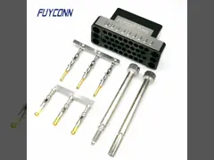 Женский разъем снабжения жилищем Crimp V.35 с раковиной металла и замком винтов video