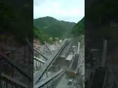 Мобильная руда ленточного транспортера базальта 150t h завода дробилки B500 video