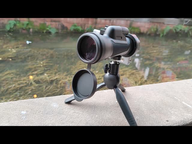 12x50 BAK4 Telescópio monocular de telefone móvel à prova d'água HD/ED Escopo com tripé