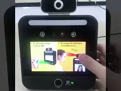 Код 5 QR система управления доступом машины температуры развертки стороны IPS video