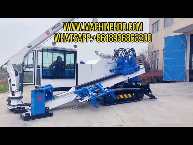 153KW двигатель 35Ton пускает класть по трубам горизонтальную дирекционную сверля машину видео