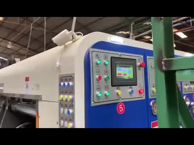 Быстрая рифленая печатная машина коробки, принтер Слоттер Флексо клея умирает резец видео