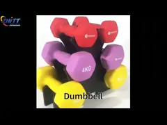 Гантели дам 2kg гантелей 5kg Eco тонкого погружения руки пластиковые дружелюбные video