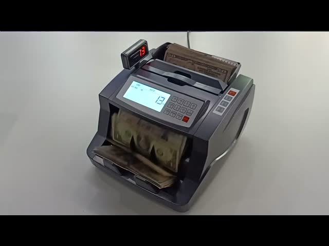 LCD IR DD Cash Counting Money Counter Machines 1500 Pcs/Min External Display SGD