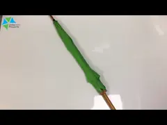 23 Inch Dia 102cm Pongee Fabric Wooden Handle Umbrella