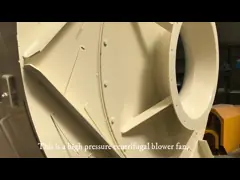Вентилятор одиночного давления воздушных потоков всасывания Q235 высокого высокого центробежный video