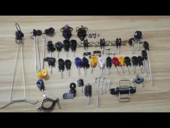 Удар длины изоляторов 100mm загородки пластикового ногтя Pp большого электрический - устойчивый video