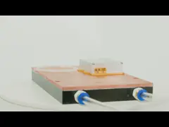 Installation and fixing of the pump source (screws)