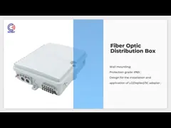 8 Core Fiber Optic Distribution Box Gray PC ABS Splitter Fiber Splicing LGX 1×8