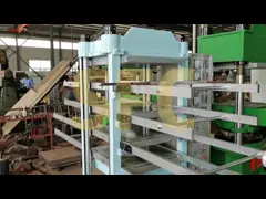 Подгонянная пушпульная машина 4 слоев резиновая кафельная делая video