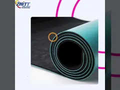 На открытом воздухе Pilates противостатической циновки йоги разминки 183CM естественное большое video