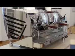 Машина эспрессо Semi автоматическая, коммерчески машина эспрессо для небольшой кофейни video