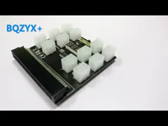 Power Supply Breakout Board Adapter With 12 PCS ATX 6Pin Power Connector For Bitcoin