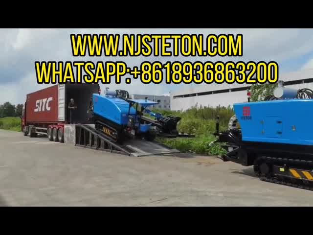 Pipeline Mini Horizontal Directional Trenchless Boring Machine video