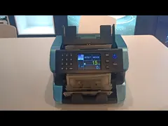 Высококачественный счетчик Билл детектора примечания фальшивки AL-185 передний нагружая Амазонки video