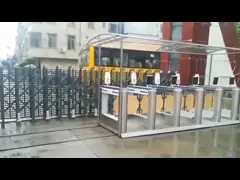 Отзывчивое пламя системы доступа турникета - ретардант для метро/вокзала video