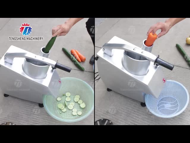 Многофункциональный стол машины обработки овоща электрический - установленный Slicer плода видео