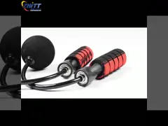 Фитнес PVC прыгая веревочки провода металла ISO9001 2.6m Pro утяжелил video